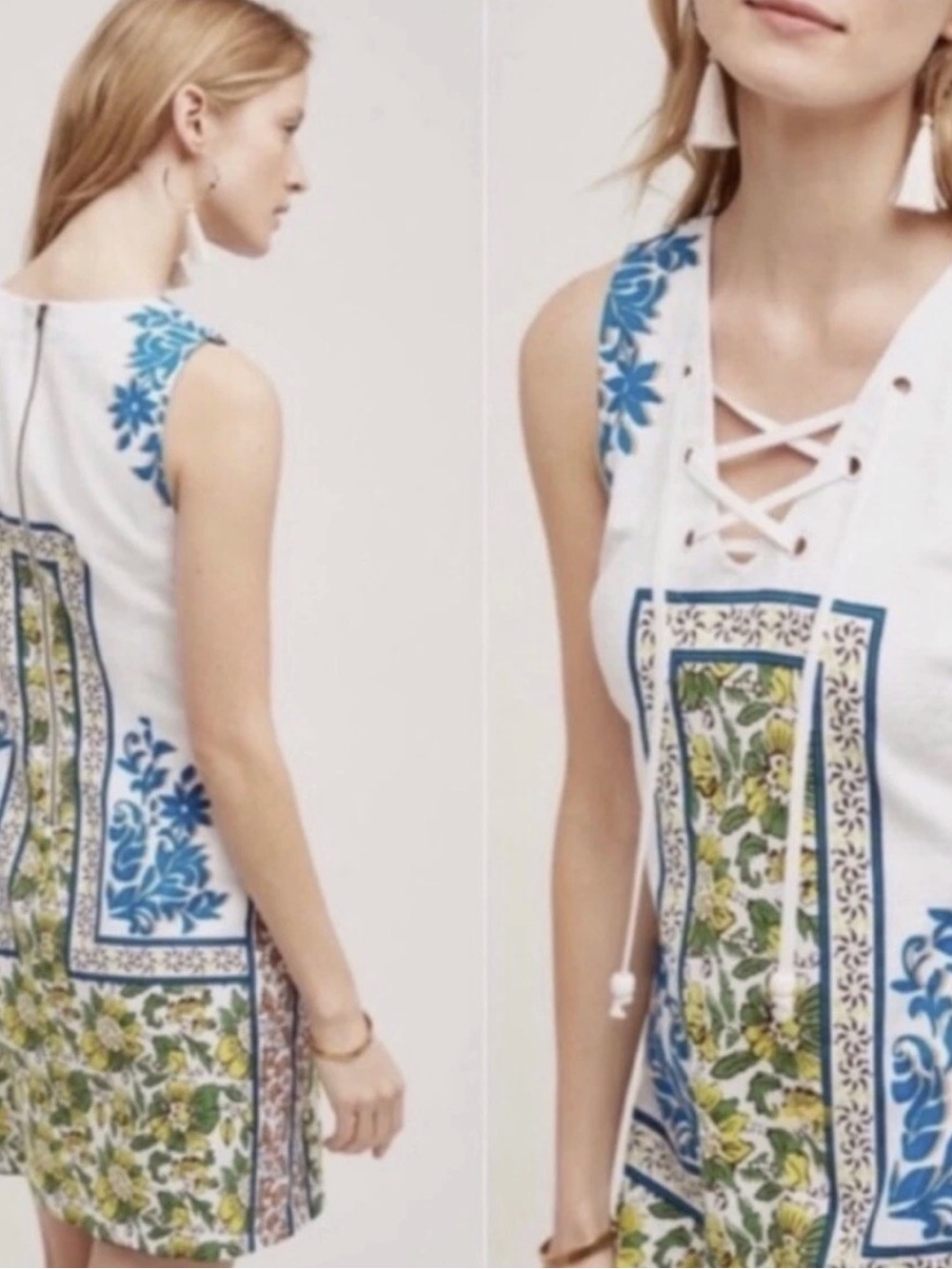 Anthropologie Tybee Shift Dress by Plenty Tracy Reese M Resortwear Coastal